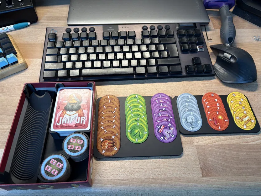 Insert hộp Jaipur và khay giữ token - Image 1