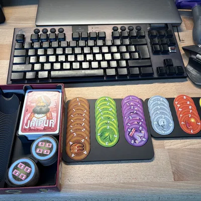 Insert hộp Jaipur và khay giữ token