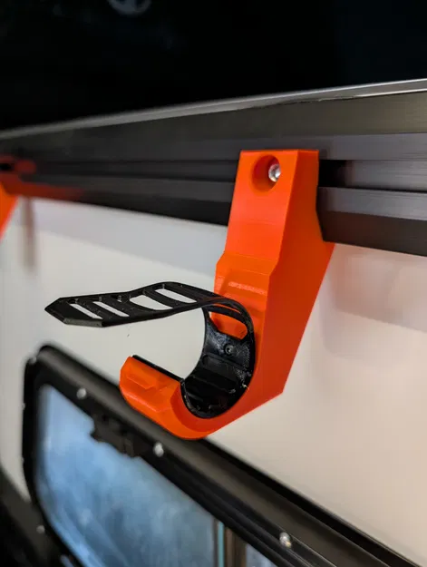 Giá đỡ xẻng cho Truck Camper Lone Peak V1 (Shovel Rack gắn 10mm T-track) - Image 3