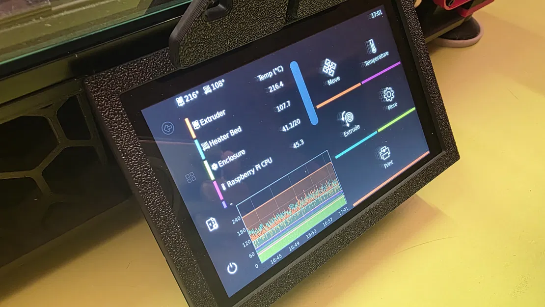 Khung Viền Cửa Sổ cho Ngàm Màn Hình BTT Pi TFT50 v2.1 - Image 1