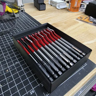 Khay lưu trữ mũi khoan Spade 6" - Gridfinity