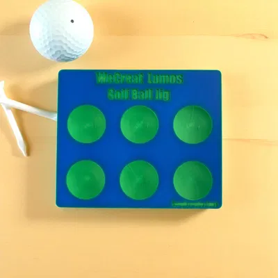 Jig Laser Banh Golf WeCreat Lumos — Khắc 6 Trái/Lần — Song Dawg Designs