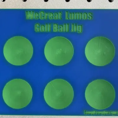 Jig Laser Banh Golf WeCreat Lumos — Khắc 6 Trái/Lần — Song Dawg Designs