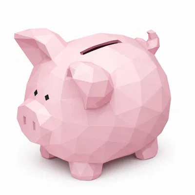 Heo Đất Low Poly (Piggy Bank Low Poly)