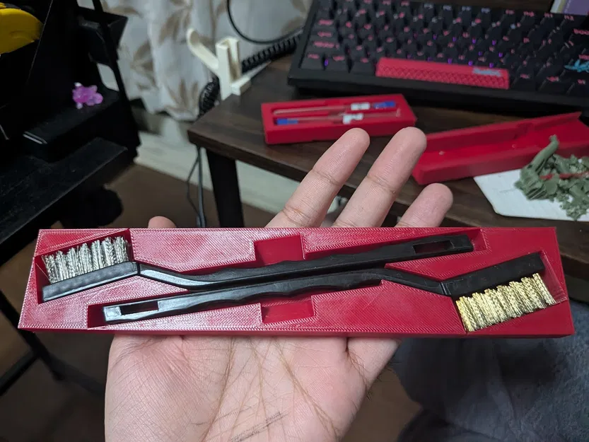 Insert Gridfinity tuỳ chỉnh cho Nozzle Needles và Brass Brushes - Image 2