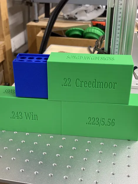Hộp đạn .22 Creedmoor in 3D (Nắp khóa nam châm) – 3D Printable - Image 2