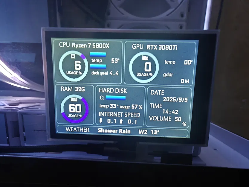 Adapter Turing Smart Screen 3.5 cho case Lian Li O11D XL - Image 2