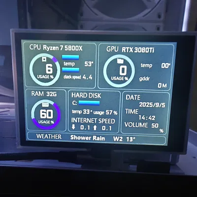 Adapter Turing Smart Screen 3.5 cho case Lian Li O11D XL