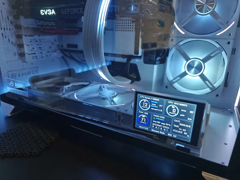 Adapter Turing Smart Screen 3.5 cho case Lian Li O11D XL - Image 4