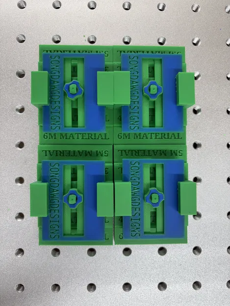Kẹp nam châm nâng vật liệu cho honeycomb bed laser (metric) – file STL - Image 1