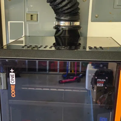 Prusa Core One +: Exhaust Vent Low Profile (Tùy chỉnh đường kính ống)