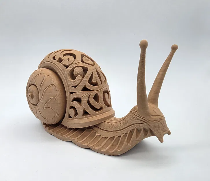 Totem Ốc Sên Chạm Khắc (Carved Snail Totem) - Image 2