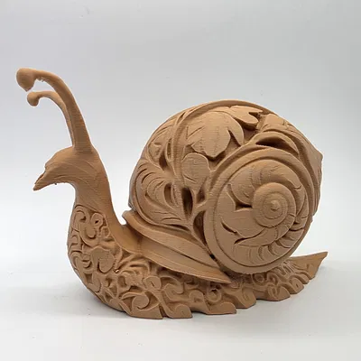 Ốc Sên Khắc Hoa Văn Tinh Xảo