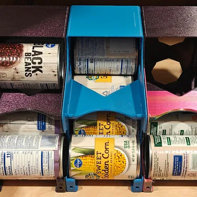 Kệ trữ lon đồ hộp (FIFO) – canned food can rack 4