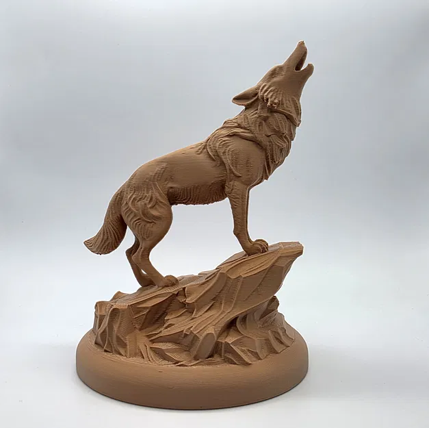 Sói Tru Trên Tảng Đá (Howling Wolf on the Rock) - Image 1