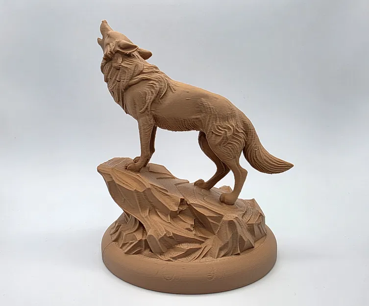 Sói Tru Trên Tảng Đá (Howling Wolf on the Rock) - Image 2