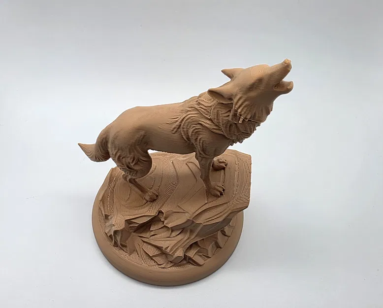 Sói Tru Trên Tảng Đá (Howling Wolf on the Rock) - Image 4