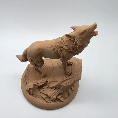 Sói Tru Trên Tảng Đá (Howling Wolf on the Rock)