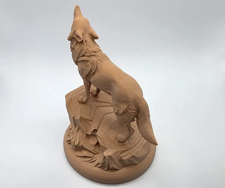 Sói Tru Trên Tảng Đá (Howling Wolf on the Rock) - Image 6