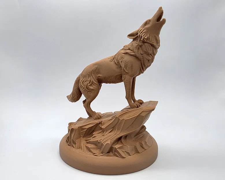 Sói Tru Trên Tảng Đá (Howling Wolf on the Rock) - Image 7