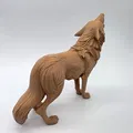 Tượng Sói Đứng Tru Hú (Standing Howling Wolf Statue) - Thumbnail 4