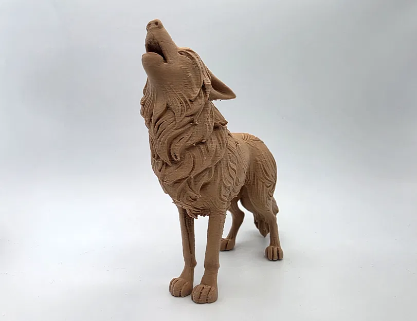 Tượng Sói Đứng Tru Hú (Standing Howling Wolf Statue) - Image 5