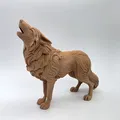 Tượng Sói Đứng Tru Hú (Standing Howling Wolf Statue) - Thumbnail 6