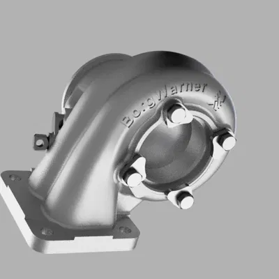 Turbo Borg Warner EFR khung B1 (EFR6258) – 3D scan & solid model