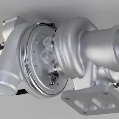 Turbo Borg Warner EFR khung B1 (EFR6258) – 3D scan & solid model