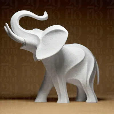Voi Giơ Vòi (Elephant with Raised Trunk)