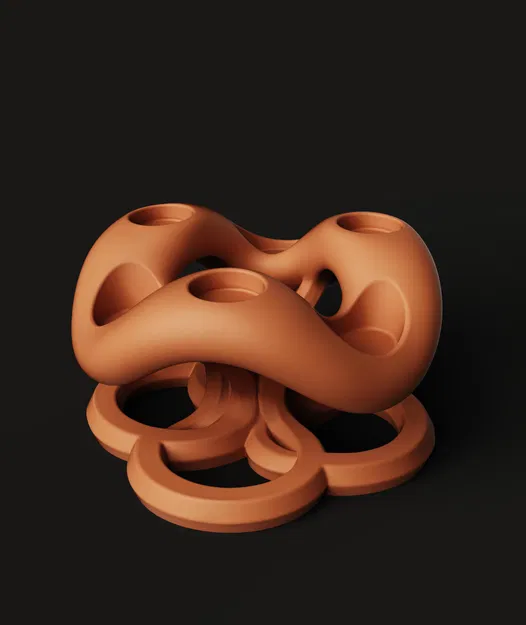 Chân Nến Hình Học Hiện Đại | Đế Tealight Trừu Tượng | Decor Tối Giản - Image 2