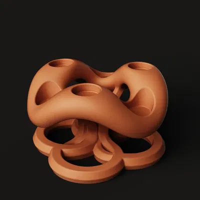 Chân Nến Hình Học Hiện Đại | Đế Tealight Trừu Tượng | Decor Tối Giản