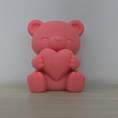 Gấu Teddy Valentine Ngọt Ngào Cầm Trái Tim