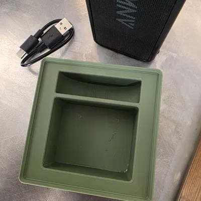 Khay Gridfinity 2x2 cho Anker Soundcore 2 & cáp USB