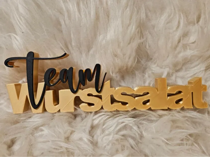 Chữ trang trí “Wurstsalat” (Schriftzug Wurstsalat) - Image 1