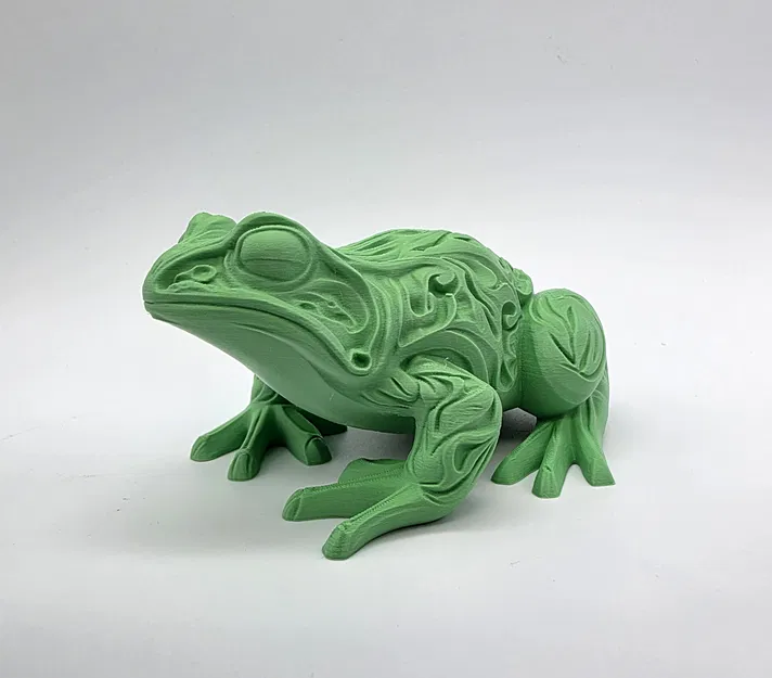 Ếch Chạm Khắc Hoa Văn Tinh Xảo - Image 1