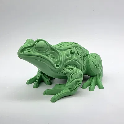 Ếch Chạm Khắc Hoa Văn Tinh Xảo