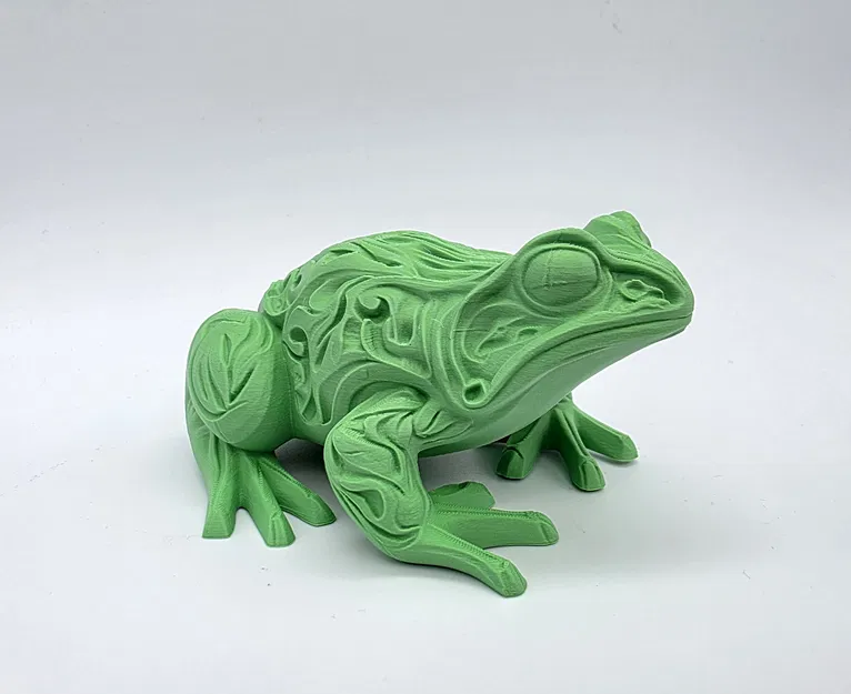 Ếch Chạm Khắc Hoa Văn Tinh Xảo - Image 2