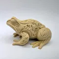 Ếch Chạm Khắc Hoa Văn Tinh Xảo - Thumbnail 3