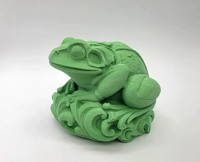 Tượng Ếch Chạm Khắc (Carved Frog Sculpture) - Image 1