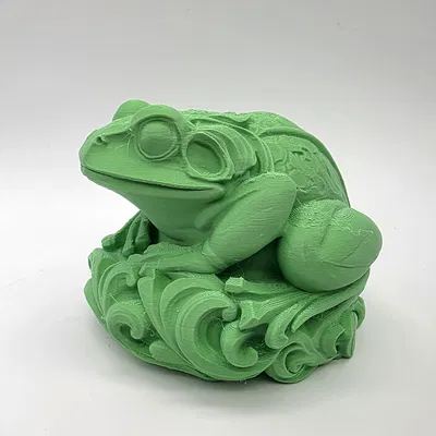 Tượng Ếch Chạm Khắc (Carved Frog Sculpture)