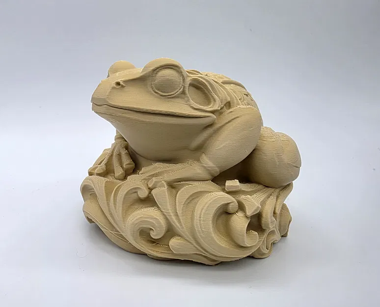 Tượng Ếch Chạm Khắc (Carved Frog Sculpture) - Image 2