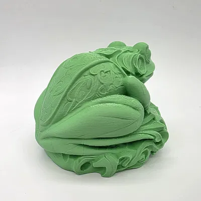 Tượng Ếch Chạm Khắc (Carved Frog Sculpture)