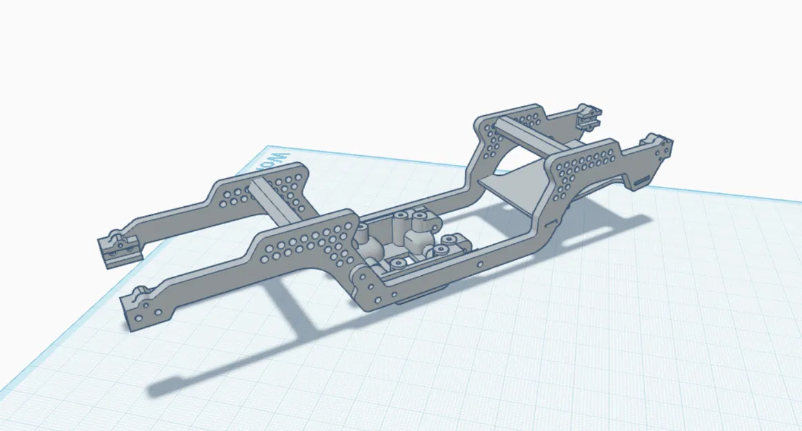 TRX4m LCG Chassis - assembled (khung gầm LCG đã lắp ráp) - Image 1