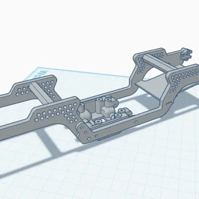 TRX4m LCG Chassis - assembled (khung gầm LCG đã lắp ráp)