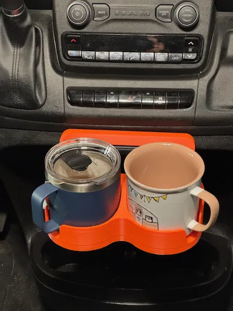 Giá giữ mug & ly trượt vào khay điện thoại cho RAM Promaster Van - Image 7