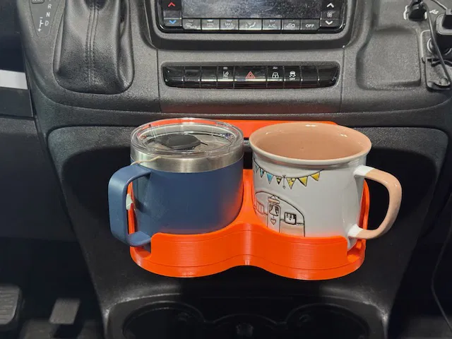 Giá giữ mug & ly trượt vào khay điện thoại cho RAM Promaster Van - Image 8