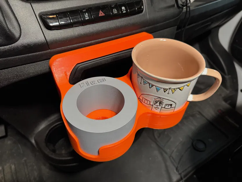 Giá giữ mug & ly trượt vào khay điện thoại cho RAM Promaster Van - Image 14