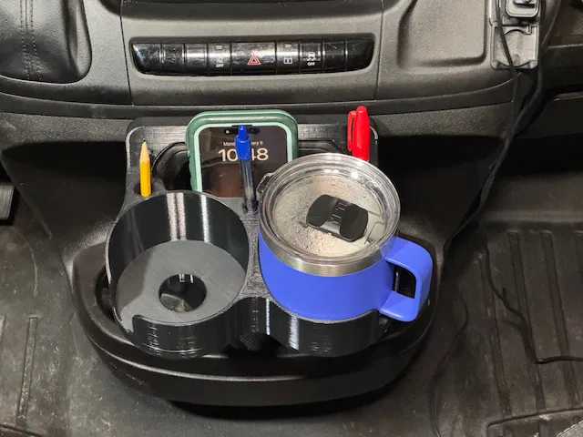 Giá giữ mug & ly trượt vào khay điện thoại cho RAM Promaster Van - Image 21