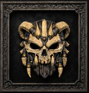 Mask Series Vol.1 – Bone Shaman (Mặt nạ treo tường có khung) - Image 1